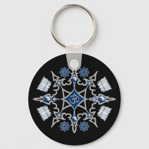 Tribal-buddhistische Symbole Schlüsselanhänger