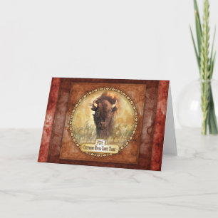 Tribal Buffalo Grußkarte Karte