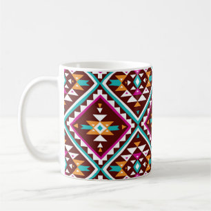 Tribal Colorful Geometry: Ethnische Vintage Schönh Kaffeetasse