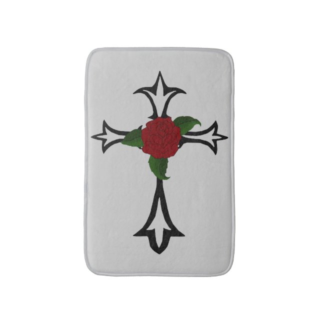 Tribal Cross Bath Mat Badematte (Vorderseite Vertikal)