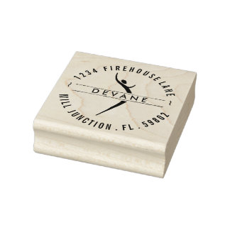 Tribal Dance Goddess Rücksendeadresse Briefmarke Gummistempel