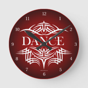Tribal Dance Round Clock Runde Wanduhr