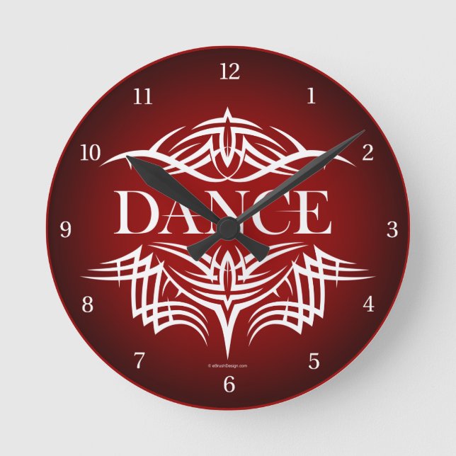 Tribal Dance Round Clock Runde Wanduhr (Vorderseite)