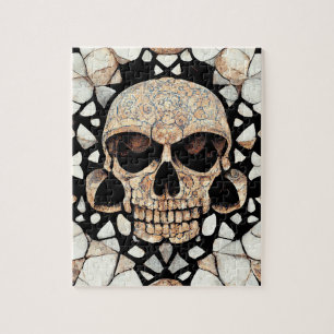 Tribal Decorative Ornament Mayan Skull Art