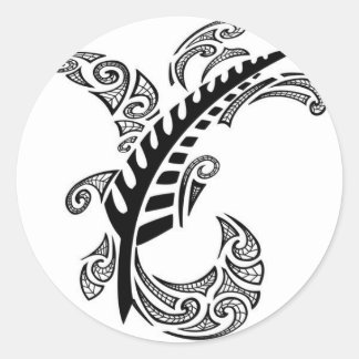 Tribal Design Runder Aufkleber
