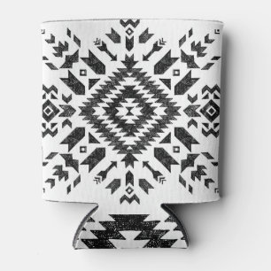 Tribal-Design: Schwarz-Weiß Handgezeichnet Dosenkühler