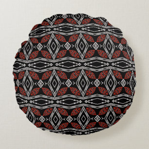 Tribal Diamond Rundes Kissen