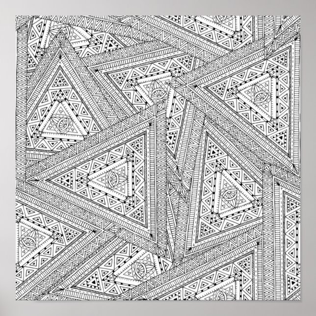 Tribal Doodle 2 Poster (Vorne)