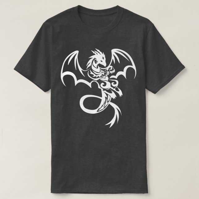 Tribal-Drachen-Tattoo-T-Shirt T-Shirt (Design vorne)