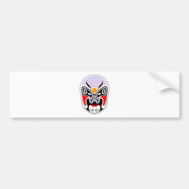 Tribal Dragon Mask Autoaufkleber (Vorne)