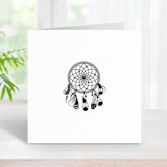 Tribal Dreamcatcher Boho 1x1 Gummistempel (Von Creator hochgeladen)