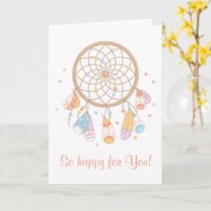 Tribal Dreamcatcher Boho Have Baby Karte