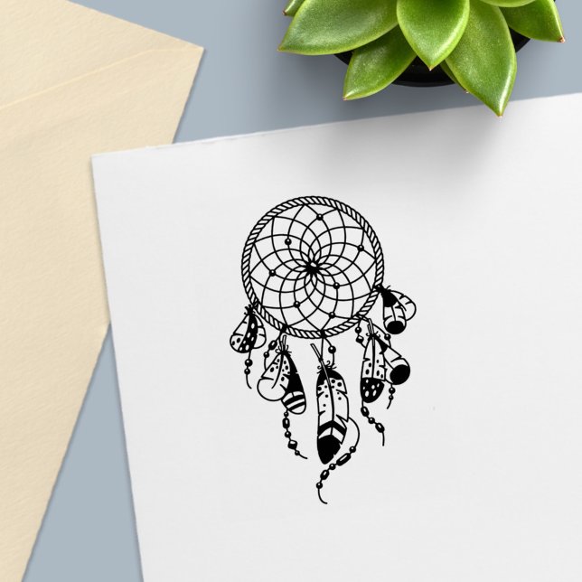 Tribal Dreamcatcher Boho Permastempel (Von Creator hochgeladen)