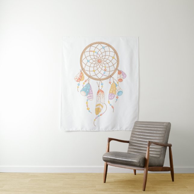Tribal Dreamcatcher Boho Wandteppich (Beispiel)