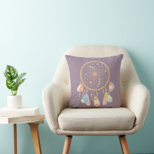 Tribal Dreamcatcher New Baby Birth Stats Keepake Kissen