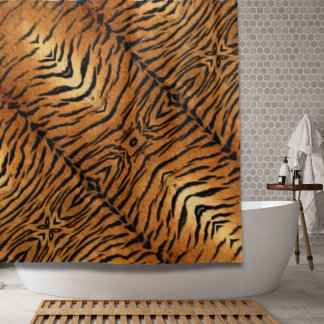 Tribal Dschungeltierpelz Tiger Print Duschvorhang