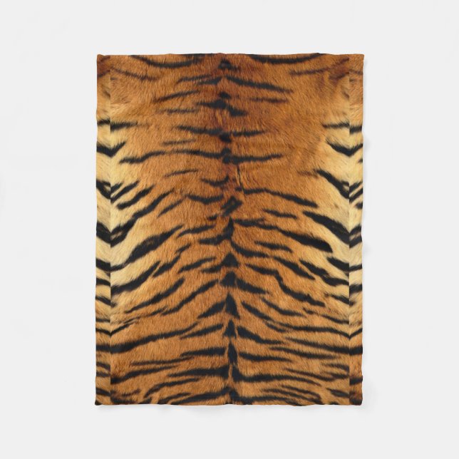Tribal Dschungeltierpelz Tiger Print Fleecedecke (Vorderseite)