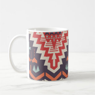 Tribal Elegance: Geometrisches Ethnic Print Kaffeetasse