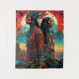 Tribal Essence Art Wandteppich