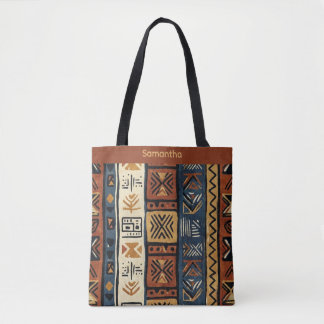 Tribal Ethnic Brown Gold & Green Tasche