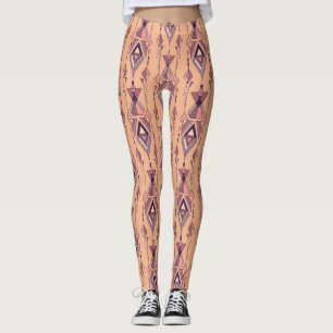 Tribal Ethnisch: Aztekisch Mexikanisch Nahtloser V Leggings