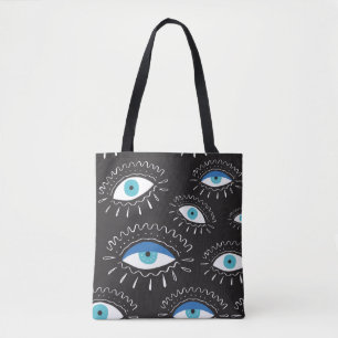 Tribal Eye Feathers Fashion Pattern Tasche