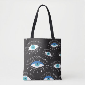 Tribal Eye Feathers Fashion Pattern Tasche