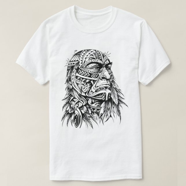 Tribal Face Art T-Shirt (Design vorne)