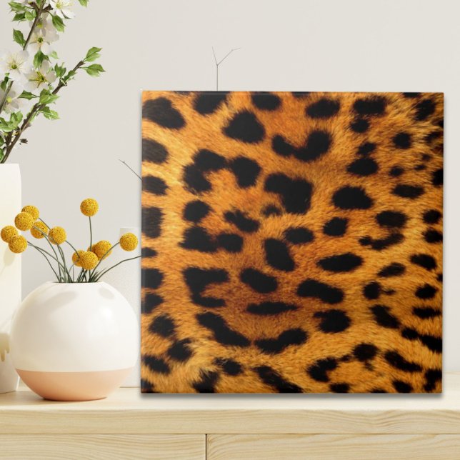 Tribal fashionista safari Animal Leopard Druck Fliese (tribal fashionista safari animal leopard print ceramic tile)