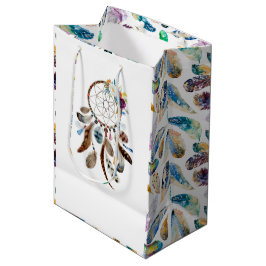 Tribal Federn & Blume Träumer Mittlere Geschenktüte