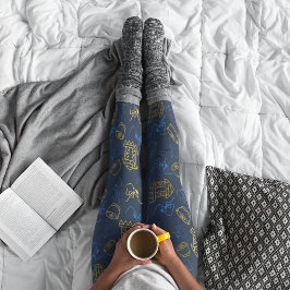 Tribal Festive Folklore Muster Leggings