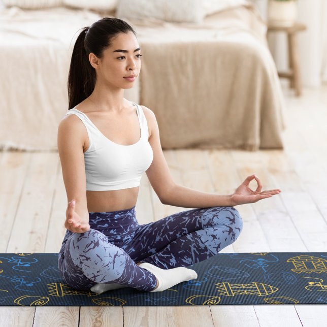 Tribal Festive Folklore Muster Yogamatte (Von Creator hochgeladen)