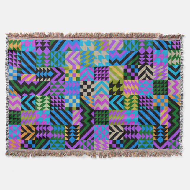 Tribal Folk Art - Blue Decke (Vorderseite)