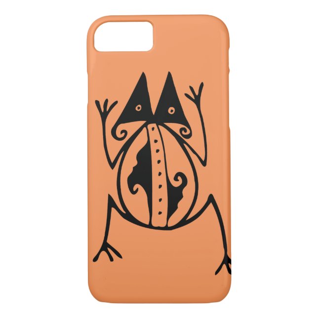 Tribal Frosch antike tierische Stammeskunst Case-Mate iPhone Hülle (Rückseite)