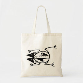 Tribal Frosch antike tierische Stammeskunst Tragetasche