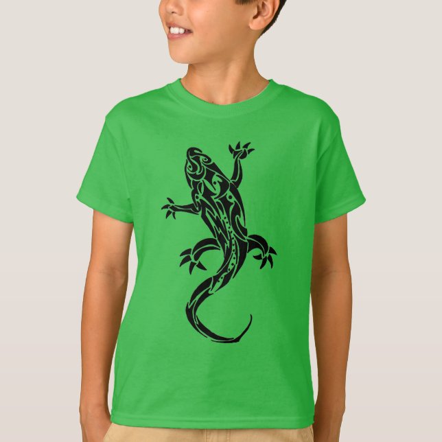 Tribal Gecko Kids T - Shirt (Vorderseite)