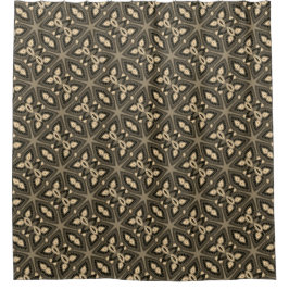 Tribal Geometric Duschvorhang