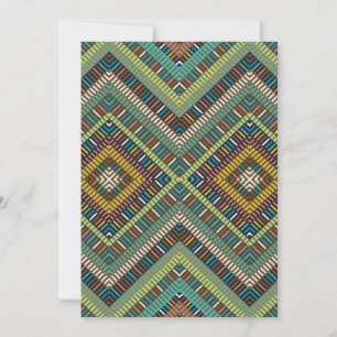 Tribal Geometric Muster Boho Ethnic Aztec Einladung