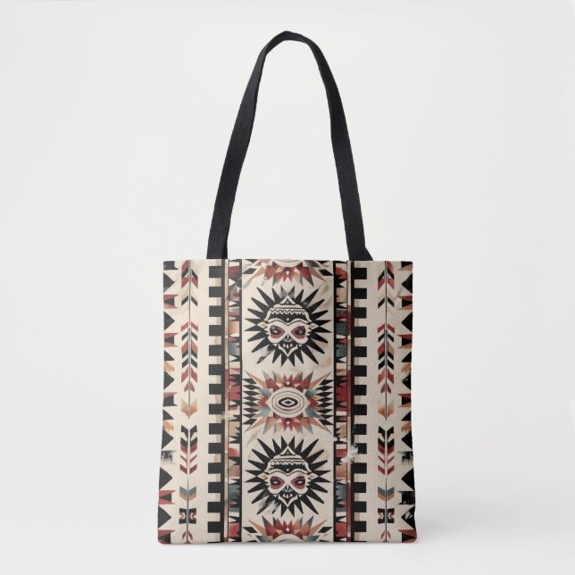 Tribal Geometric Print Tasche (Vorderseite)