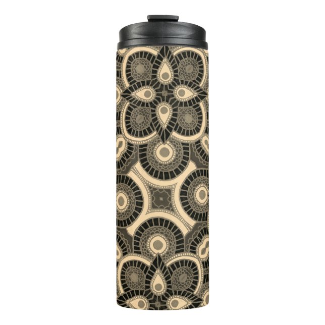Tribal Geometric Thermal Tumbler Thermosbecher (Vorderseite)