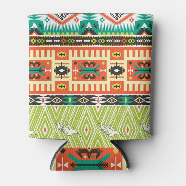 Tribal Geometric: Zitate Textmuster. Dosenkühler (Vorderseite)