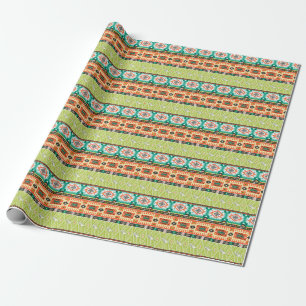 Tribal Geometric: Zitate Textmuster. Geschenkpapier