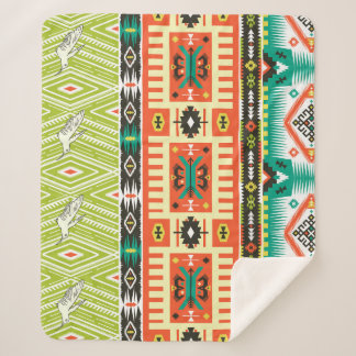 Tribal Geometric: Zitate Textmuster. Sherpadecke