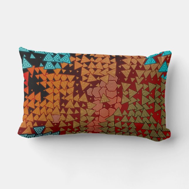 Tribal Geometrics Lendenkissen (Rückseite)