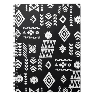 Tribal geometrisch: Stilvoller nahtloser Hintergru Notizblock