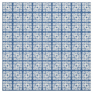 Tribal geometrische, weiße quadratische gemusterte stoff