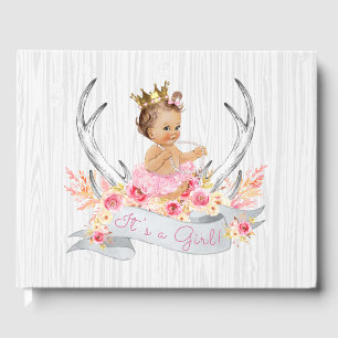 Tribal Geweih Boho Prinzessin Baby Shower Gästebuc Gästebuch