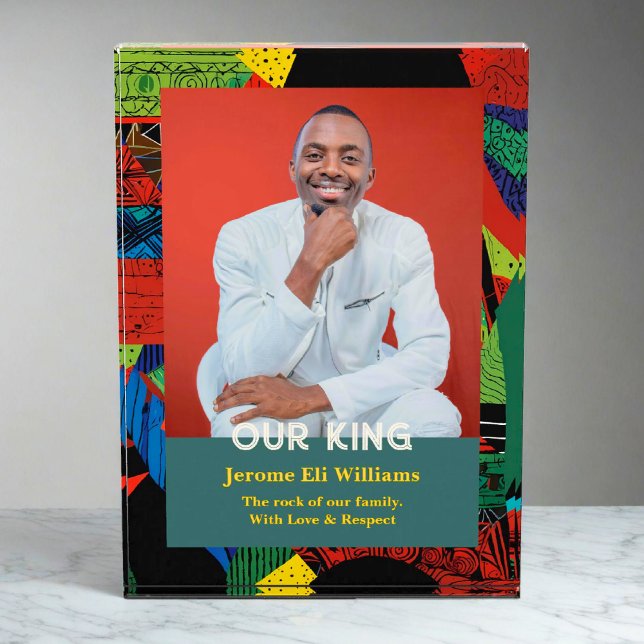 Tribal Gifts for African American Black Men Father Fotoblock (Tribal Gifts for African American Black Men Father Photo Block)