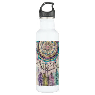 Tribal-Handanstrich Traumcatcher Mandala-Design Edelstahlflasche