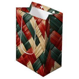 Tribal Harmony-African Basket Weave Festive Design Mittlere Geschenktüte